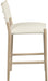Andie - Vegan Leather Upholstered Counter Stool - Natural Base - Simple Home Plus