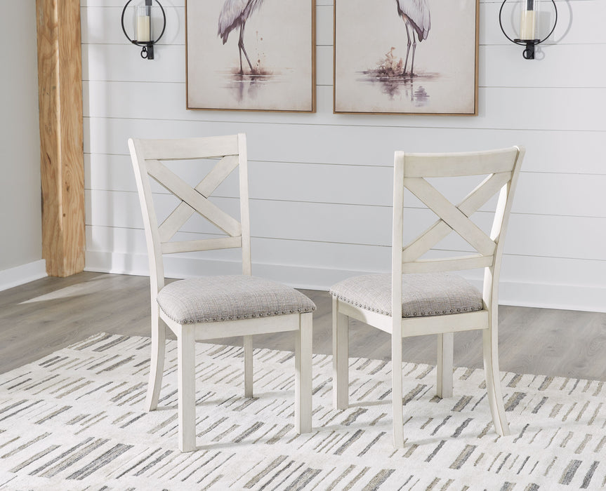 Robbinsdale - Antique White - Dining Upholstered Side Chair (Set of 2) - Simple Home Plus