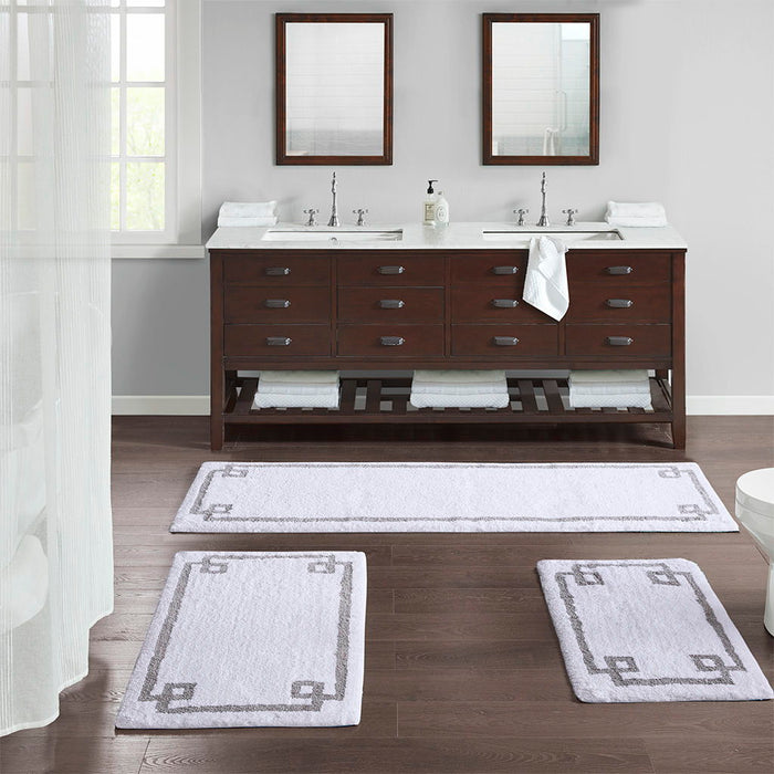 Evan - Tufted Bath Rug - White - Simple Home Plus