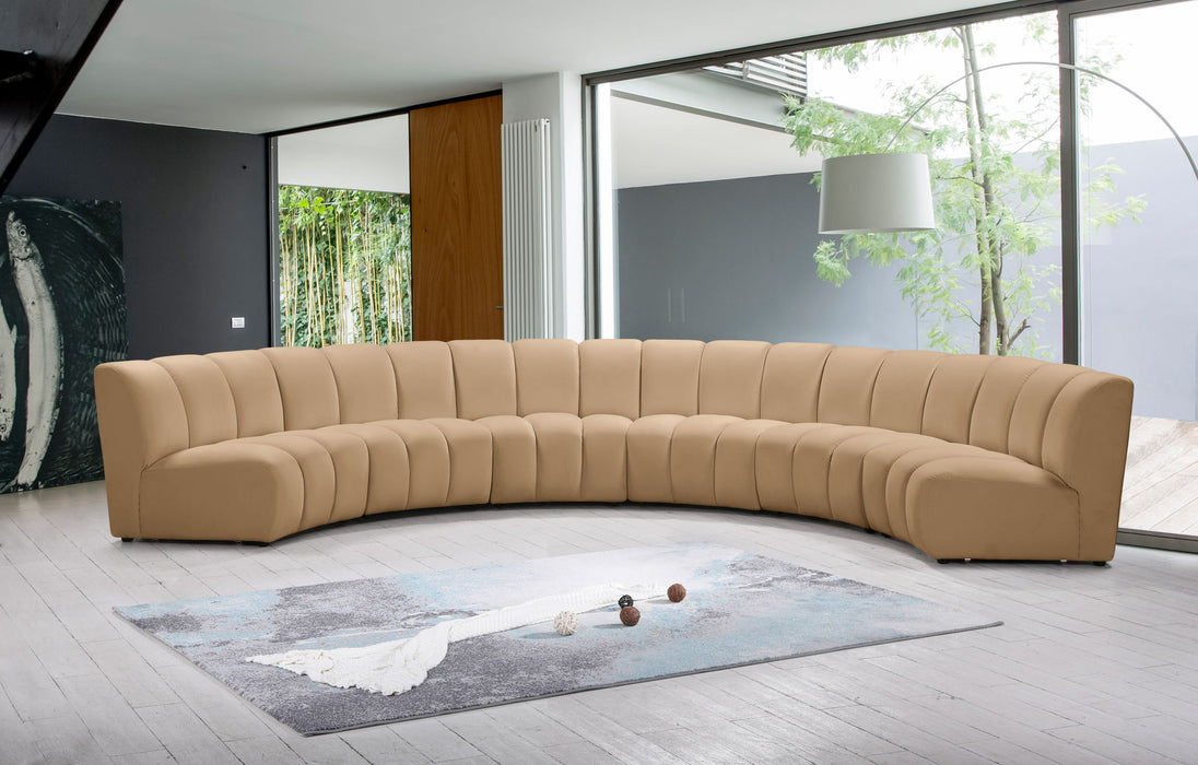 Infinity - 6 Piece Modular Sectional - Camel - Simple Home Plus