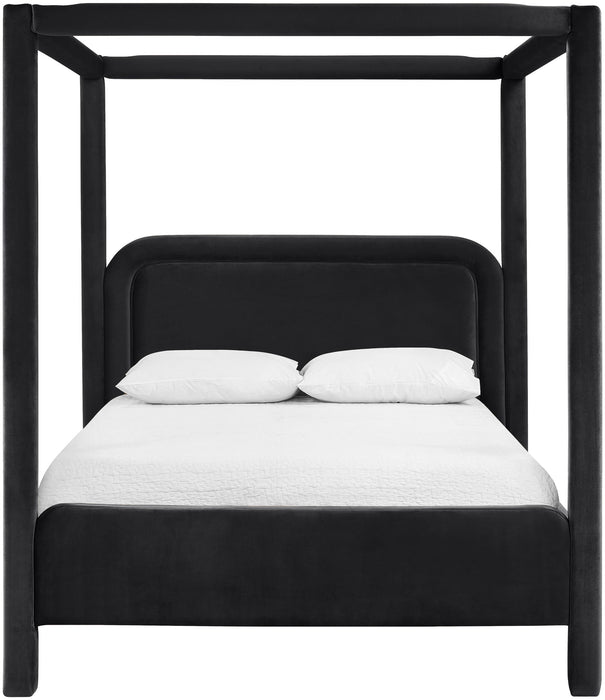 Salina - Velvet Upholstered Bed - Simple Home Plus
