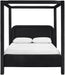 Salina - Velvet Upholstered Bed - Simple Home Plus