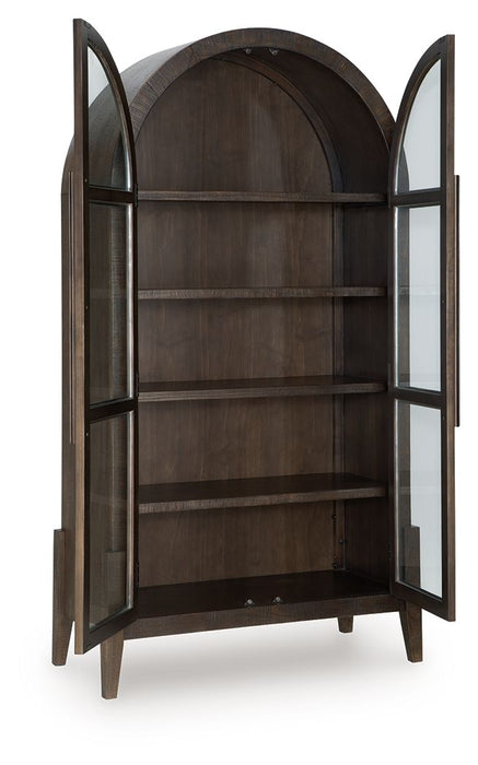 Benhall - Accent Cabinet - Dark Brown - Simple Home Plus