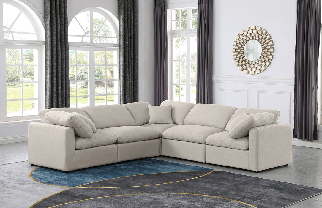 Indulge - Linen 5 Piece Modular Corner Sectional - Simple Home Plus