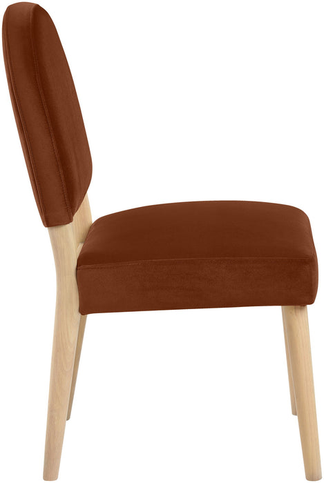 Varinelle - Velvet Dining Chair (Set of 2) - Natural Frame - Simple Home Plus