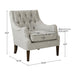Qwen - Button Tufted Accent Chair - Gray - Simple Home Plus