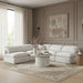 Indulge - Linen 5 Piece Modular Corner Armless Sectional - White - Simple Home Plus