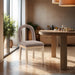 Conrad - Linen Dining Chair With Natural Legs - Simple Home Plus
