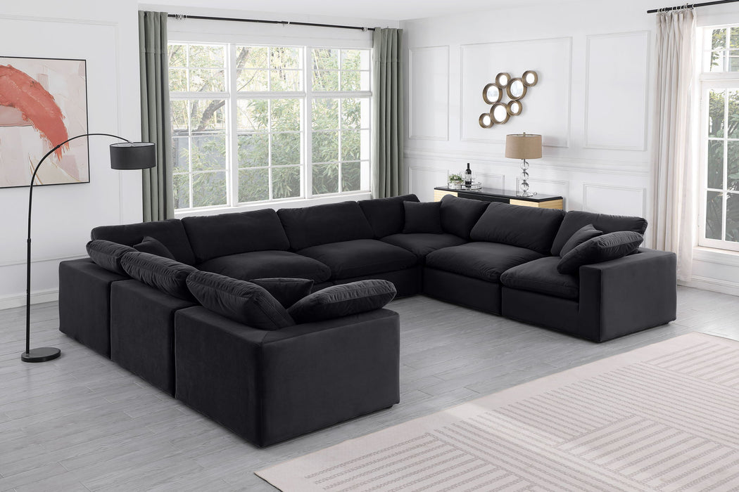 Comfy - 8 Piece Velvet Modular Sectional - Simple Home Plus