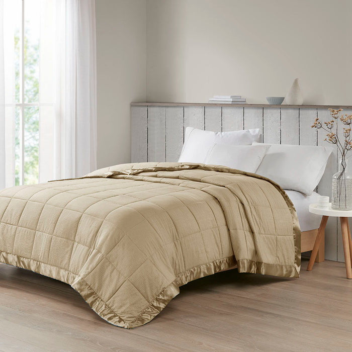 Cambria - King Premium Oversized Hypoallergenic Down Alternative Blanket With 3M Moisture Treatment - Taupe - Simple Home Plus