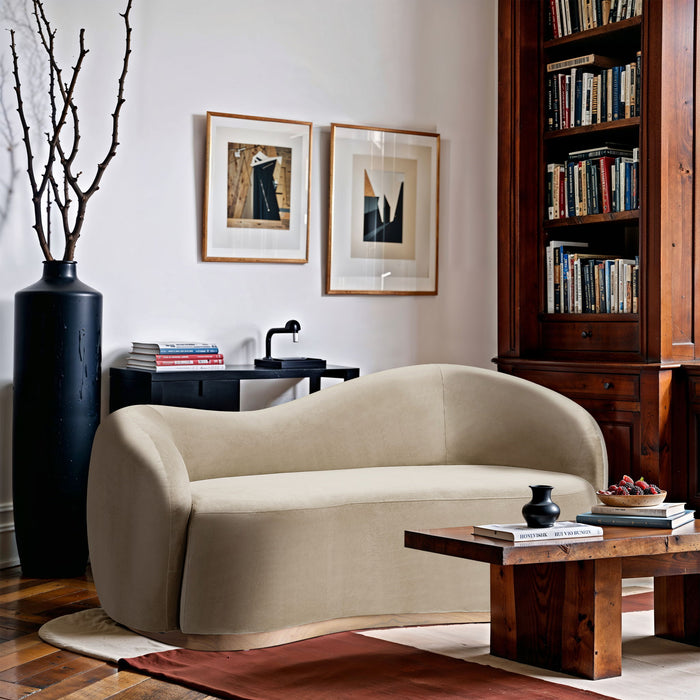 Gustavo - Velvet Upholstered Loveseat - Simple Home Plus