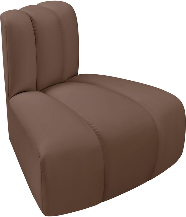 Arc - Faux Leather Reverse Corner Chair - Simple Home Plus
