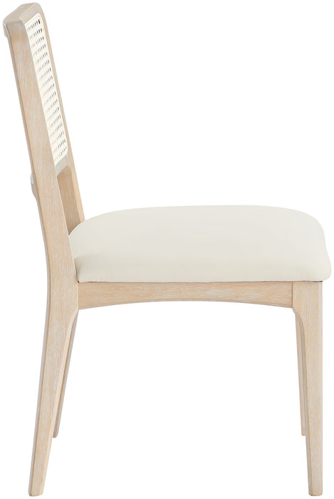 Atrium - Upholstered Seat Dining Chair With Brushed Natural Base (Set of 2) - Simple Home Plus
