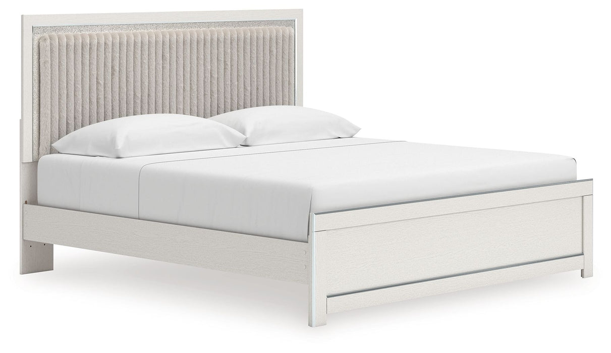 Zuraleus - Upholstered Panel Platform Bed With Roll Slats - Simple Home Plus