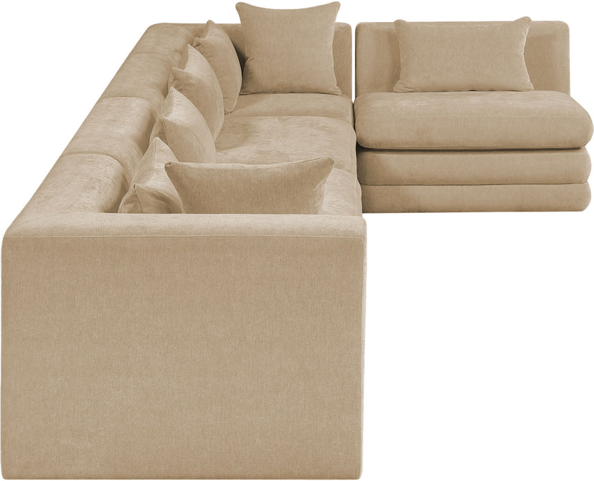 Stellar - 5 Piece Upholstered Modular Sectional - Simple Home Plus