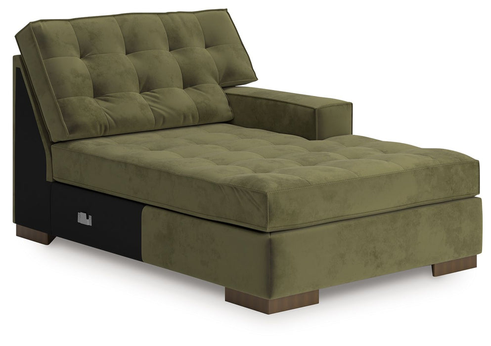 Caspian-Town - RAF Corner Chaise - Olive - Simple Home Plus