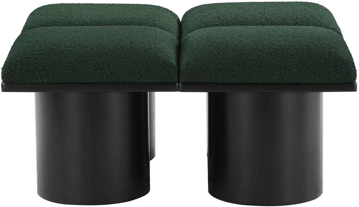 Pavilion - 4 Piece Modular Bench With Black Base - Simple Home Plus