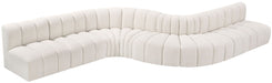 Arc - Boucle Fabric 8 Piece Curved Modular Sofa - Simple Home Plus