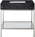 Marmo - Engineered Marble Bathroom Vanity With Chrome Base - Simple Home Plus