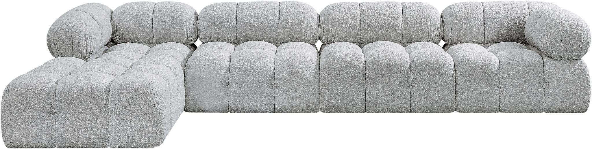 Ames - 5 Piece Fabric Modular Sectional - Simple Home Plus