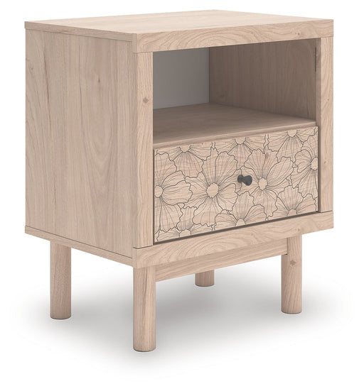 Arloster - Tan - One Drawer Night Stand - Simple Home Plus