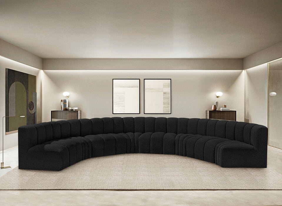 Arc - Boucle Fabric 8 Piece U-Shaped Modular Sofa - Simple Home Plus
