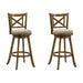 Kodi - Modern Farmhouse Swivel Wood Bar Height Kitchen Bar Stool - Simple Home Plus