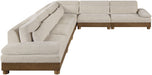 Turin - Chenille Fabric Upholstered Modular Sectional - Taupe - Simple Home Plus