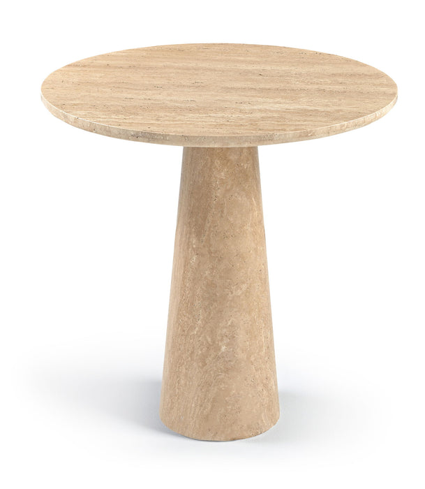Fontelina - 30" Genuine Bistro Dining Table - Travertine - Simple Home Plus