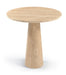 Fontelina - 30" Genuine Bistro Dining Table - Travertine - Simple Home Plus