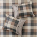 Ridge - Queen 7 Piece Herringbone Comforter Set - Neutral - Simple Home Plus