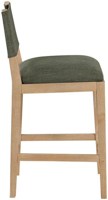 Avon - Linen Textured Performance Fabric Upholstered Counter Stool - Simple Home Plus