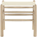 Santos - Faux Leather Upholstered Bench - Natural Frame - Simple Home Plus