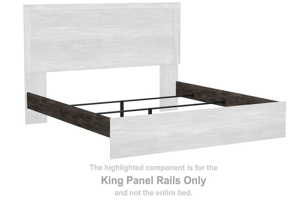Ralinksi - King Panel Rails - Gray - Simple Home Plus