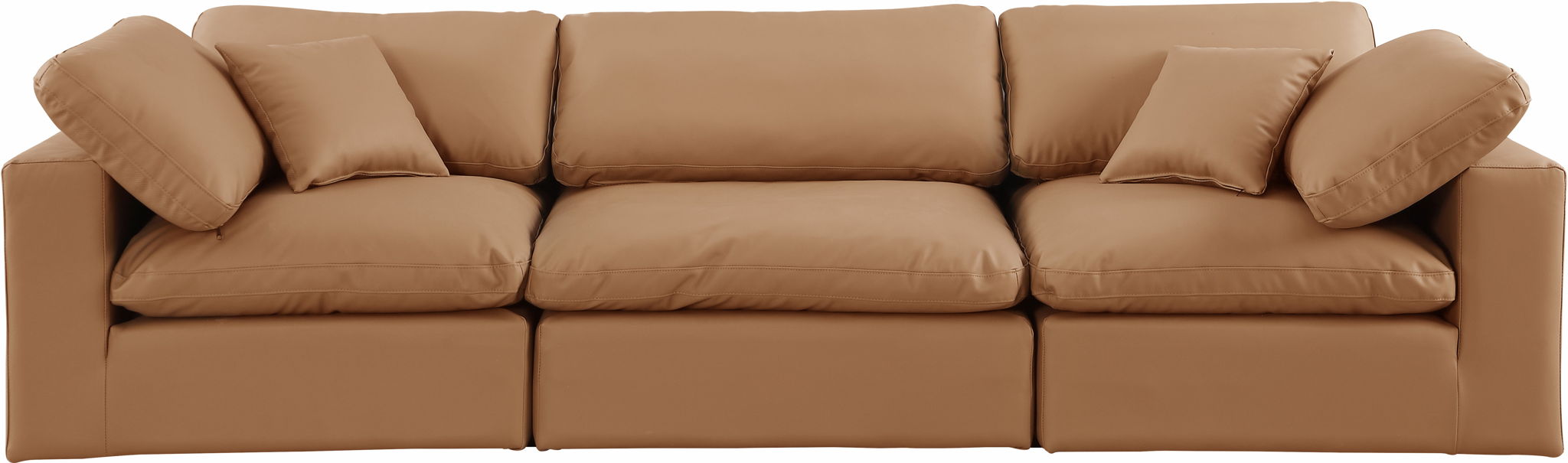 Comfy - Faux Leather Modular Sofa 3 Seats - Simple Home Plus