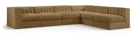 Rummi - Velvet Performance Fabric Upholstered 6 Piece Modular Sectional - Simple Home Plus