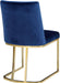 Heidi - Dining Chair with Gold Legs (Set of 2) - Simple Home Plus