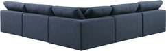 Comfy - 5 Piece Linen Modular Corner Armless Sectional - Simple Home Plus