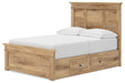 Makidern - Panel Storage Bed With 2 Under Bed Storage Units - Simple Home Plus