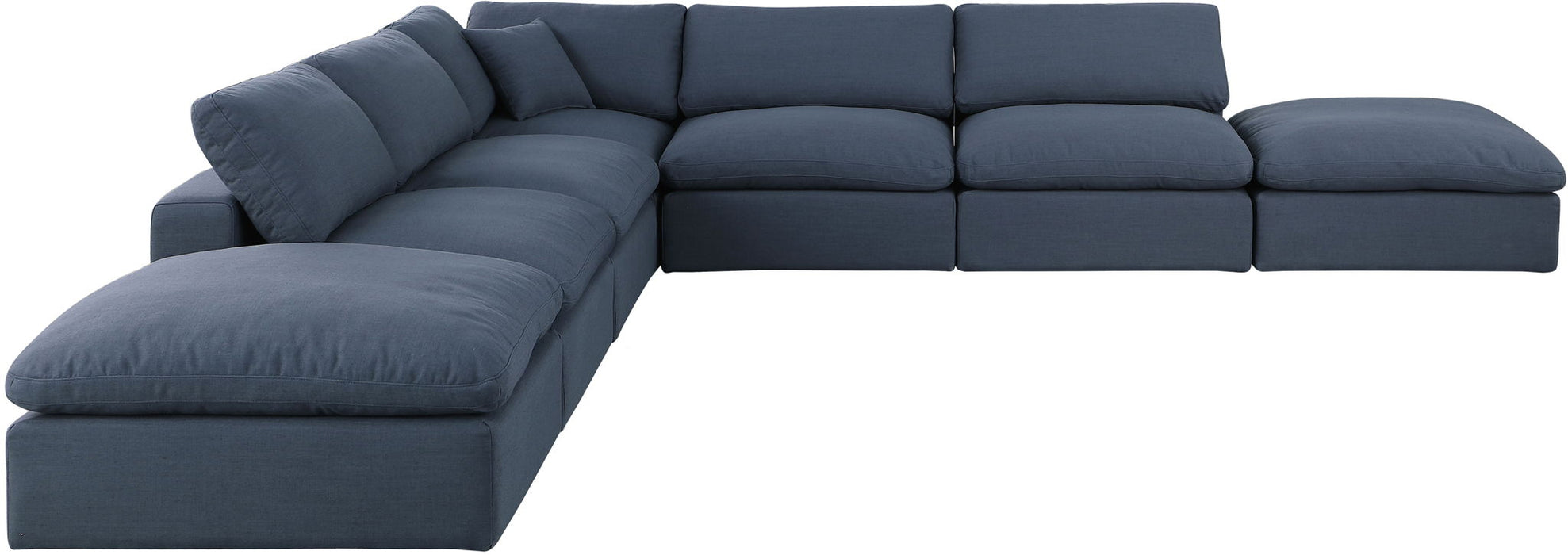 Comfy - 7 Piece Linen Modular Corner Sectional - Simple Home Plus