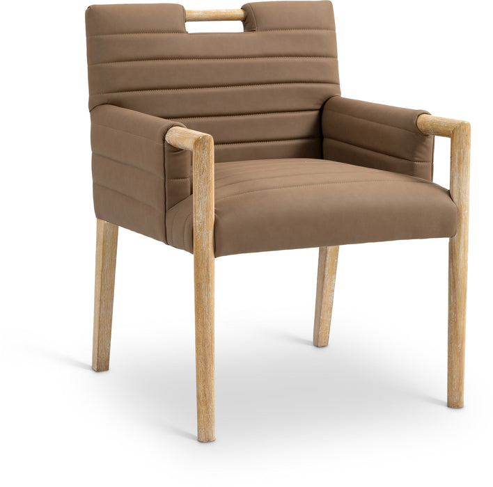 Aimee - Dining Arm Chair - Light Brown Legs - Simple Home Plus