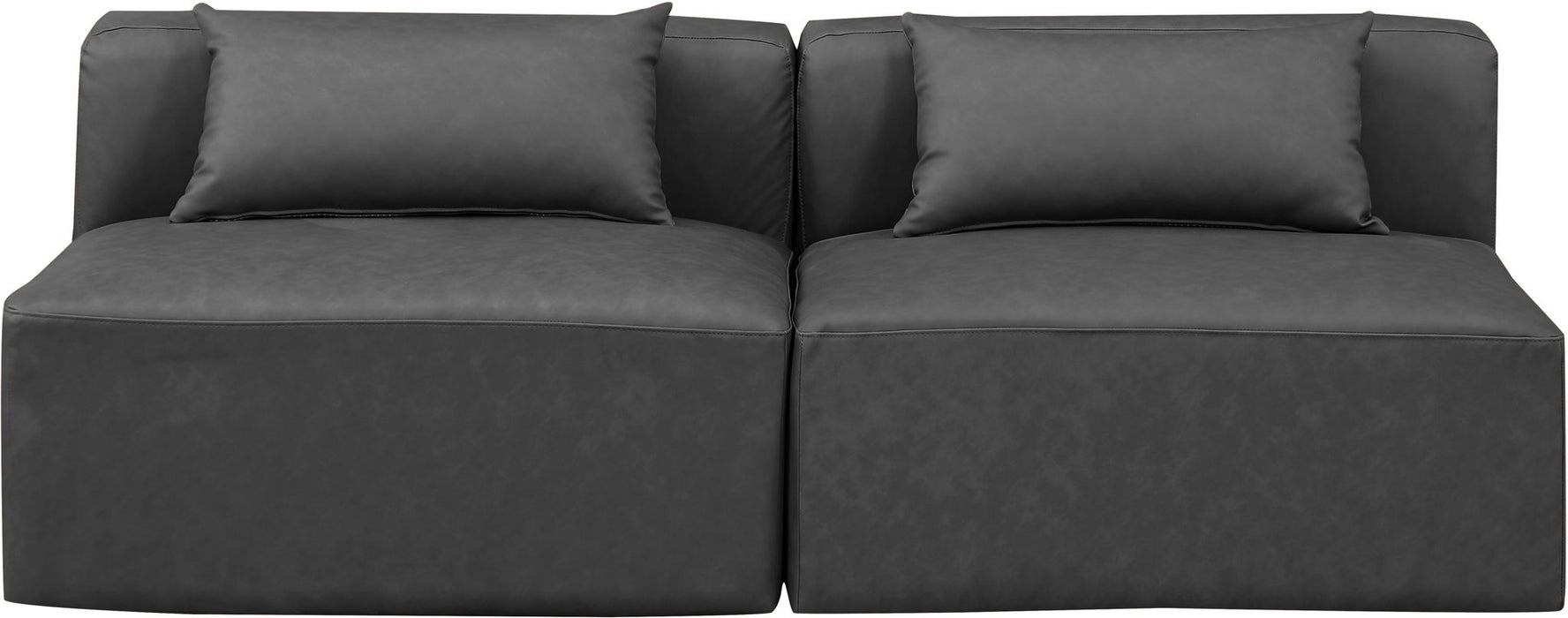 Cube - Modular 2 Seat Armless Sofa - Simple Home Plus