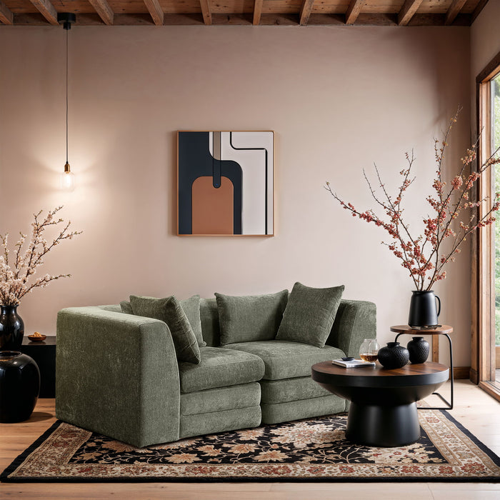 Stellar - 2 Piece 76" Upholstered Modular Loveseat - Simple Home Plus