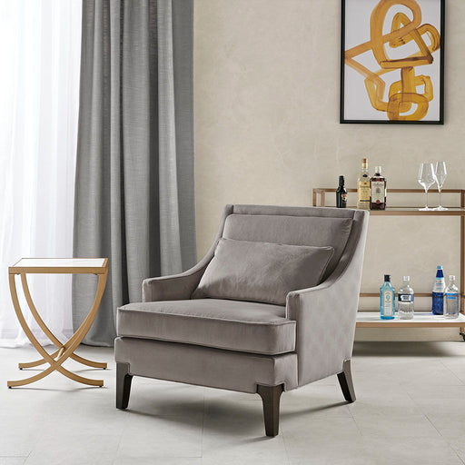 Anna - Arm Accent Chair - Light Gray - Simple Home Plus