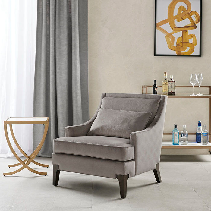Anna - Arm Accent Chair - Light Gray - Simple Home Plus