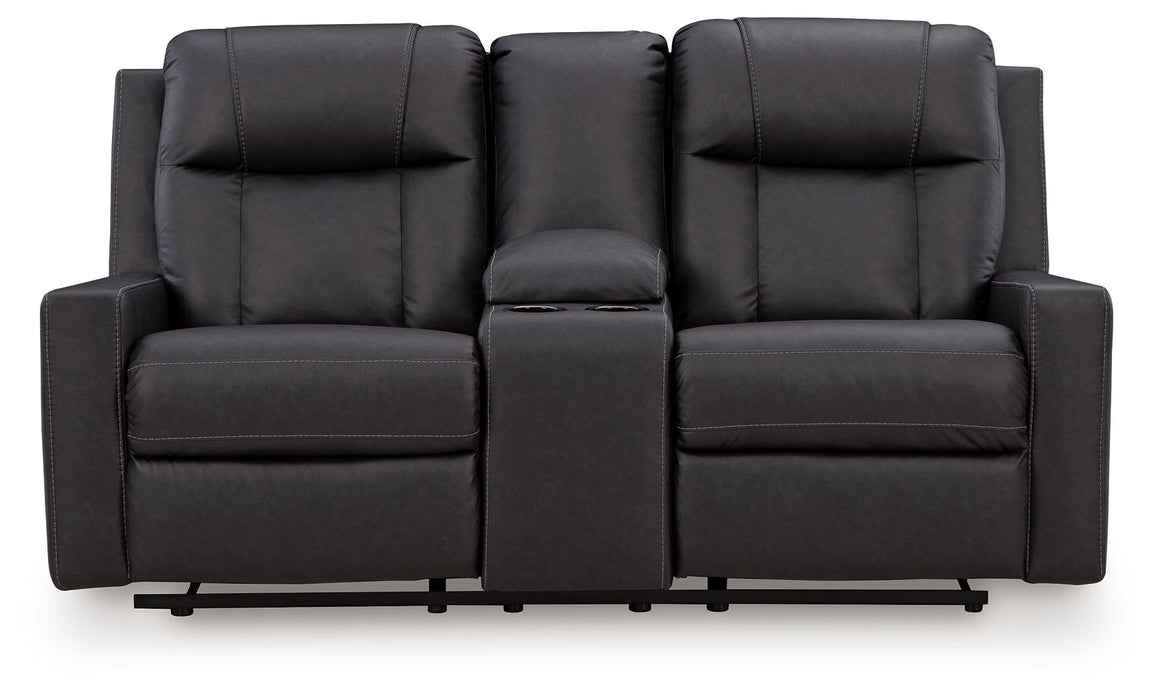 Mackmenville - Double Reclining Loveseat With Console - Simple Home Plus