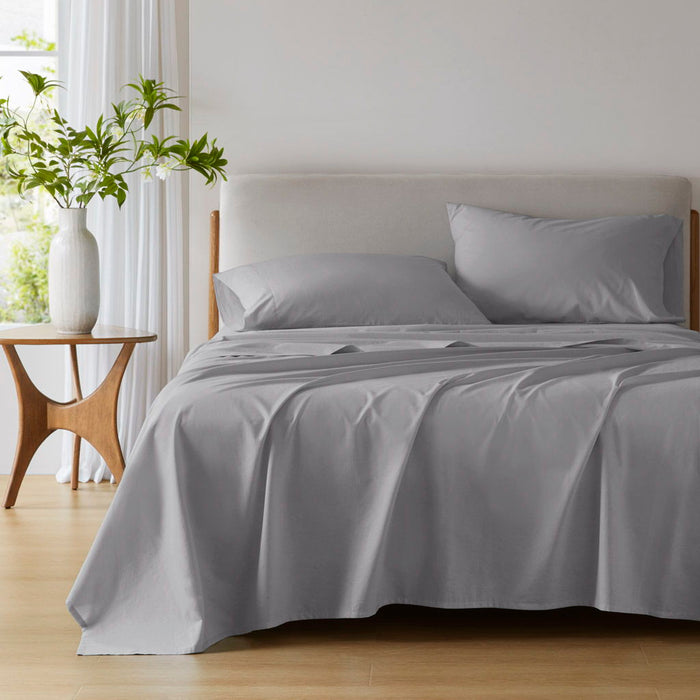 Cotton 144TC - Twin Long Solid Sheet Set - Dark Gray - Simple Home Plus