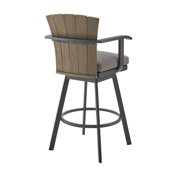 Hazel - Outdoor Patio Swivel Bar Stool - Simple Home Plus
