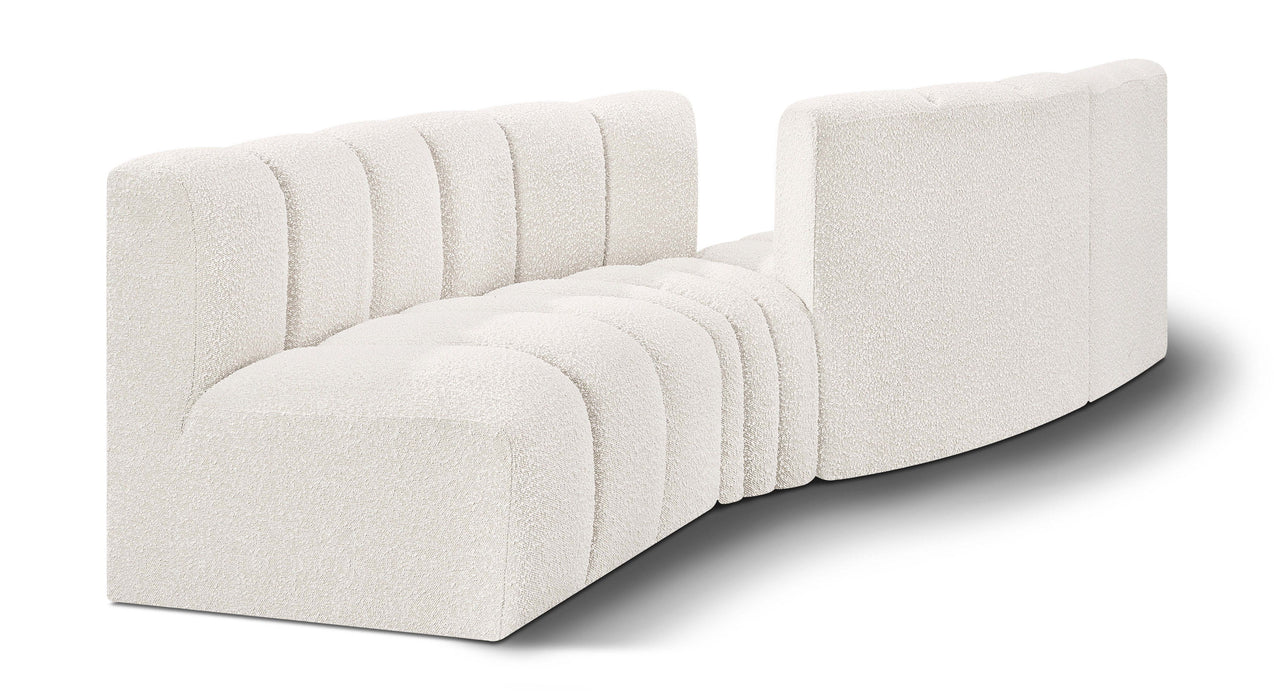 Arc - Boucle Fabric 4 Piece Sofa - Simple Home Plus