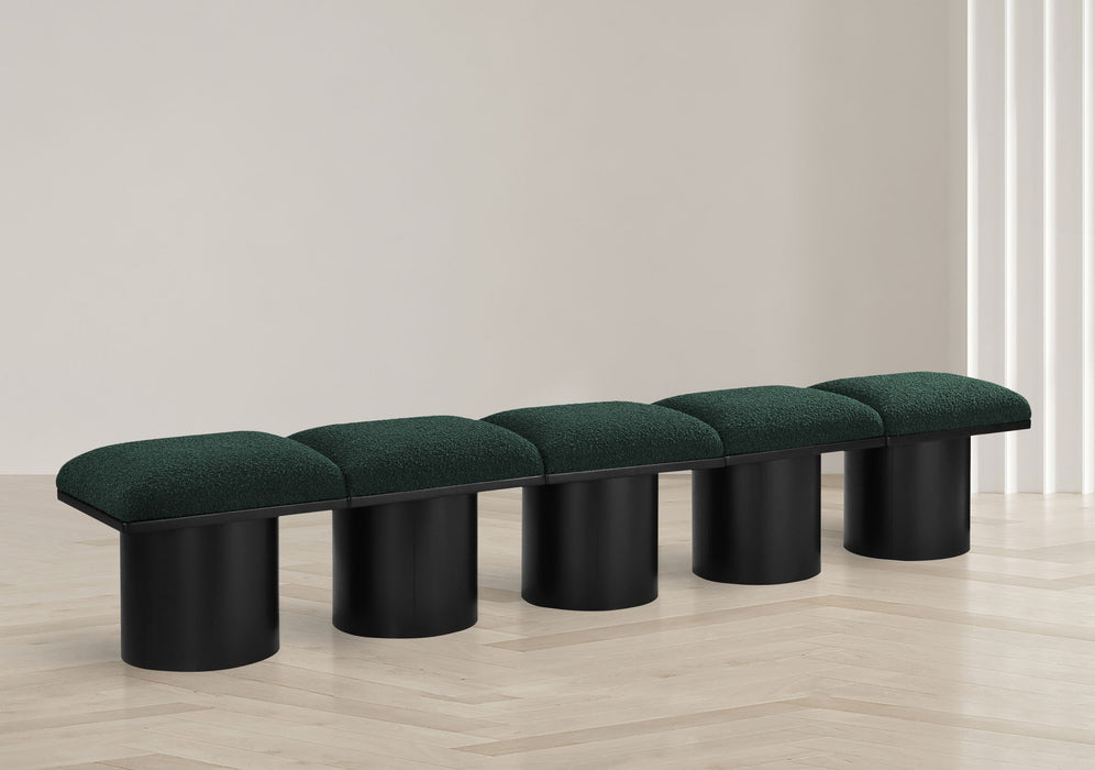 Pavilion - 5 Piece Modular Bench With Black Base - Simple Home Plus